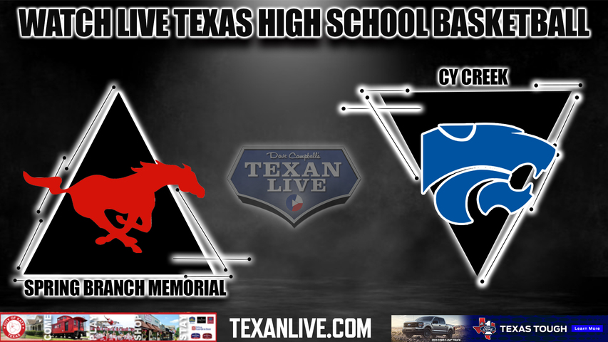 Spring Branch Memorial vs Cy Creek - 7:00PM - 1/18/2023 - Girls Basketball - Live from Cy Creek High School