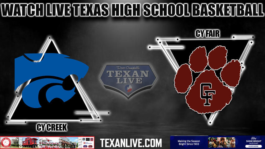 Cy Creek vs Cy Fair - 7:00PM - 1/24/2023 - Boys Basketball - Live from Cy Fair High School