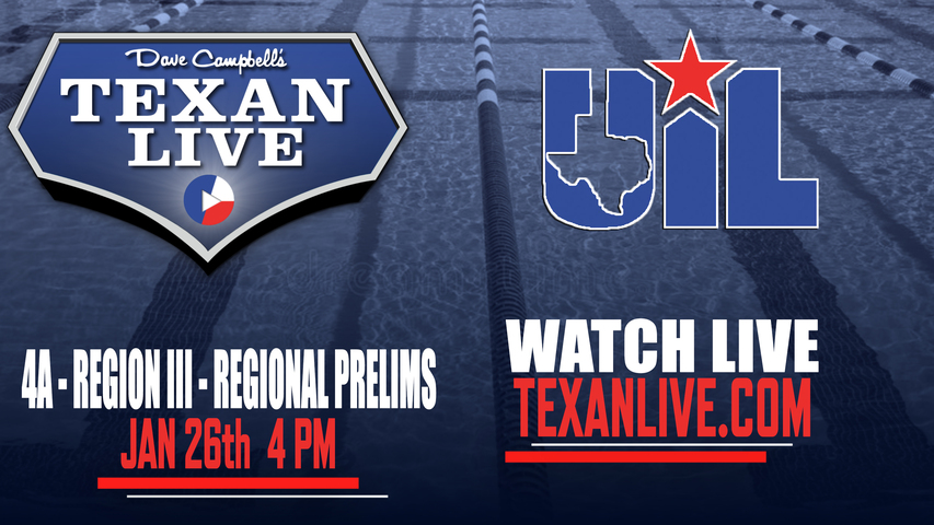 CONFERENCE 4A - REGION III - Swim Meet - prelims - 4:00PM - 1/26/2023 - Live from Lamar High School Natatorium