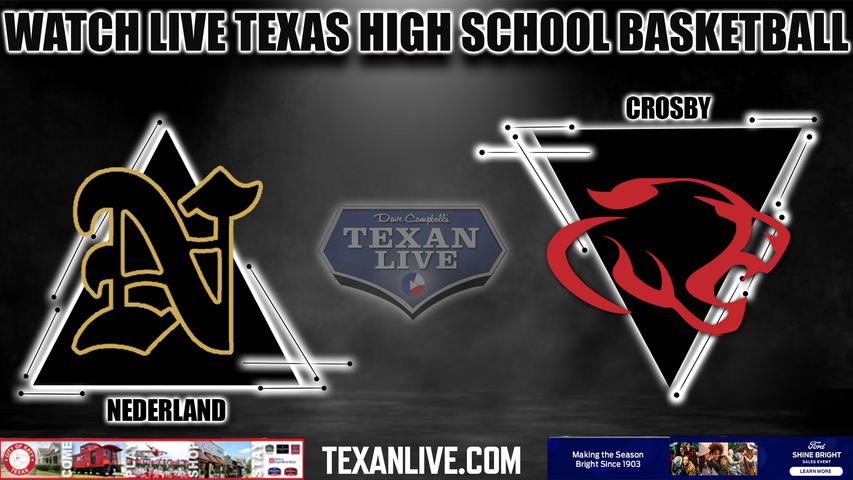 Nederland vs Crosby - 7:00PM - 1/27/2023 - Girls Basketball - Live from Crosby High School