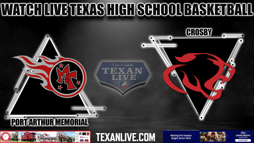 Port Arthur Memorial vs Crosby - 7:00PM - 2/7/2023 - Girls Basketball - Live from Crosby High School