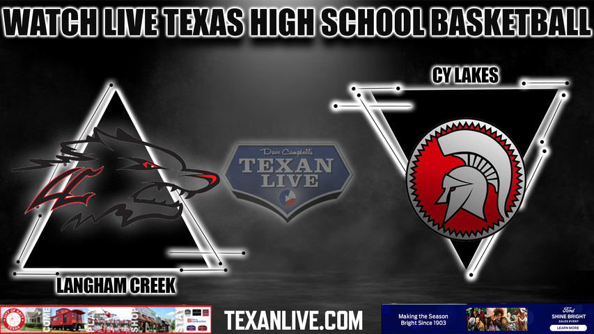 Langham Creek vs Cy lakes - 7:00PM - 2/8/2023 - Boys Basketball - Live from Cy lakes High School