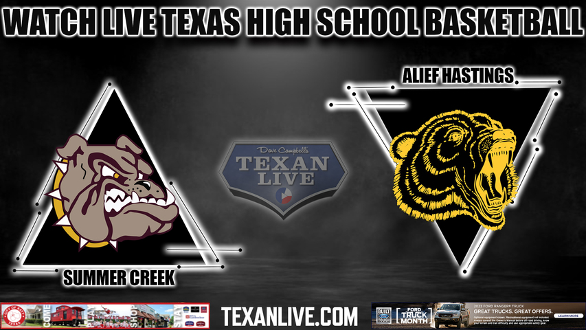 Summer Creek vs Alief Hastings - 7:30pm - 2/16/23- Delmar Field House - Girls Basketball - Area Round playoffs
