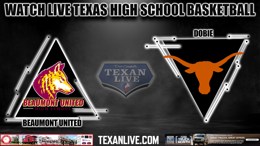 Beaumont United vs Dobie - 7:00pm - 2/20/23- Port Arthur Memorial High School - Boys Basketball - Bi-district- Playoffs