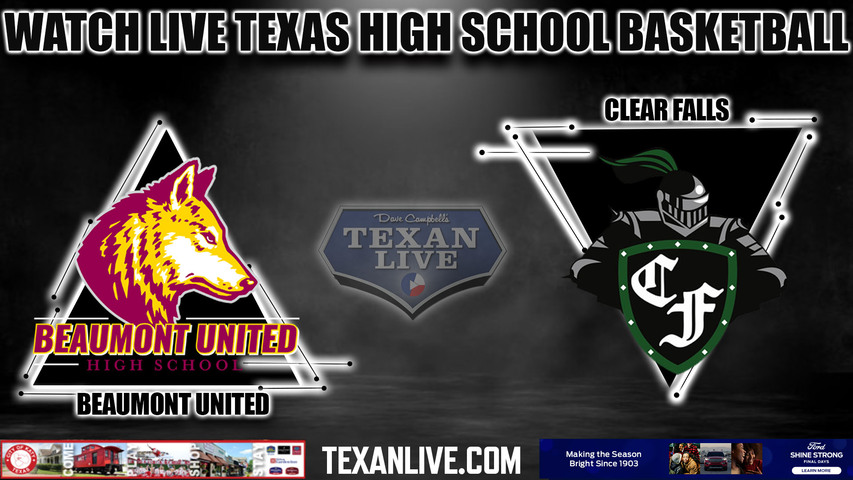 Beaumont United vs Clear Falls - 2:00pm - 3/4/23 - M.O. Campbell Center - Boys Basketball- 6A Region 3 Regional Final - Playoffs