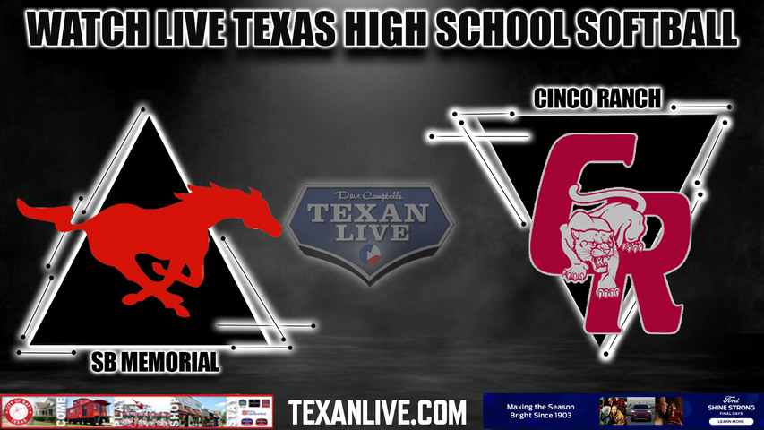 Spring Branch Memorial vs Cinco Ranch - 1:30PM - 3/18/2023 - Softball - Live from Cinco Ranch High School
