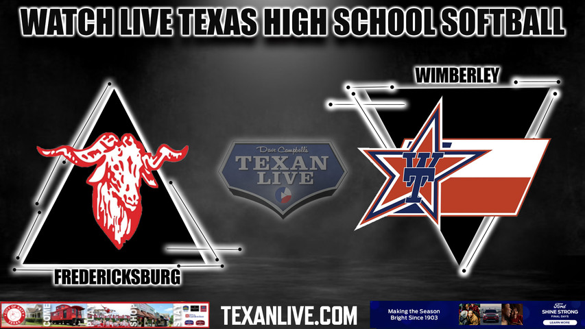 Fredericksburg vs Wimberley - 7:00PM - 3/24/2023 - Softball - Live from Wimberley High School