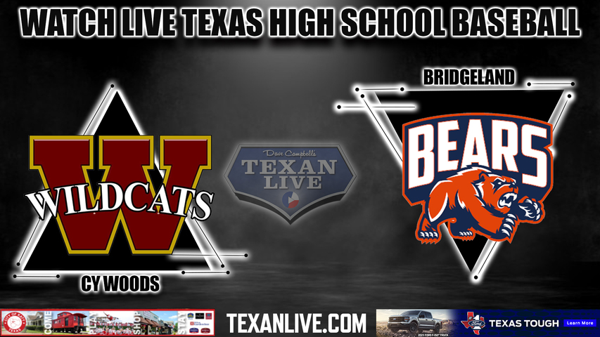 Cy Woods vs Bridgeland - 7:00PM - 4/14/2023 - Baseball - Live from Bridgeland High School