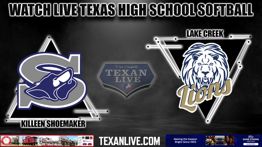 Lake Creek vs Kileen Shoemaker - 5:00PM - 4/28/2023 - Softball - Live from Mumford High School - Game One - Bi-district Playoffs