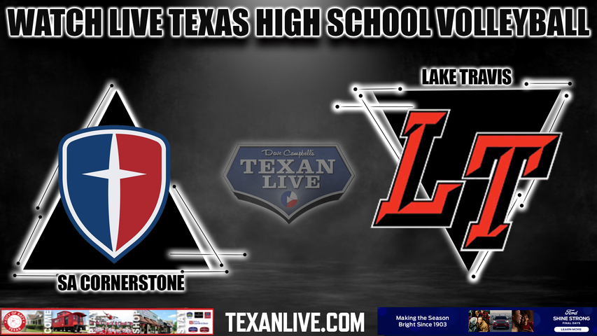 SA Cornerstone vs Lake Travis -6:30pm- 8/15/2023 - Volleyball - Live from Round Rock High School