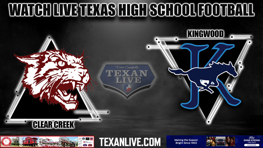 Clear Creek vs Kingwood - 8:00pm- 8/26/2023 - Football - Live from Turner Stadium