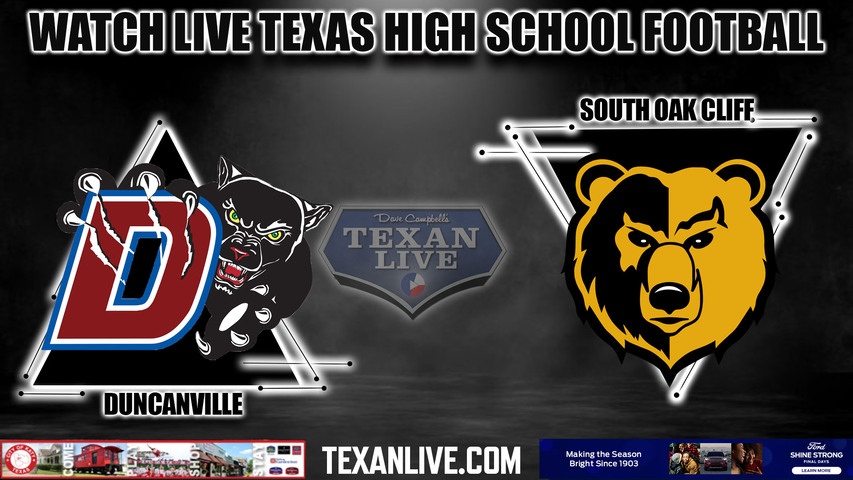 Duncanville vs South Oak Cliff - 8:00pm- 8/25/2023 - Football - Live from SMU Ford Stadium