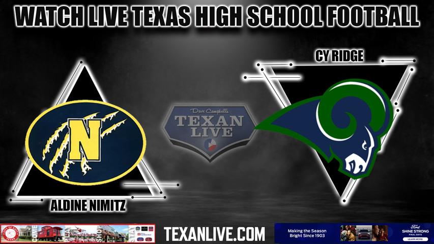 Nimitz vs Cy Ridge - 7:00pm- 8/31/2023 - Football - Live from Pridgeon Stadium