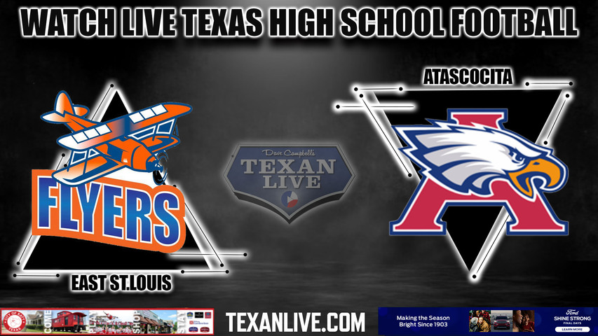 East St Louis vs Atascocita- 6:00pm- 9/9/2023 - Football - Live from Turner Stadium