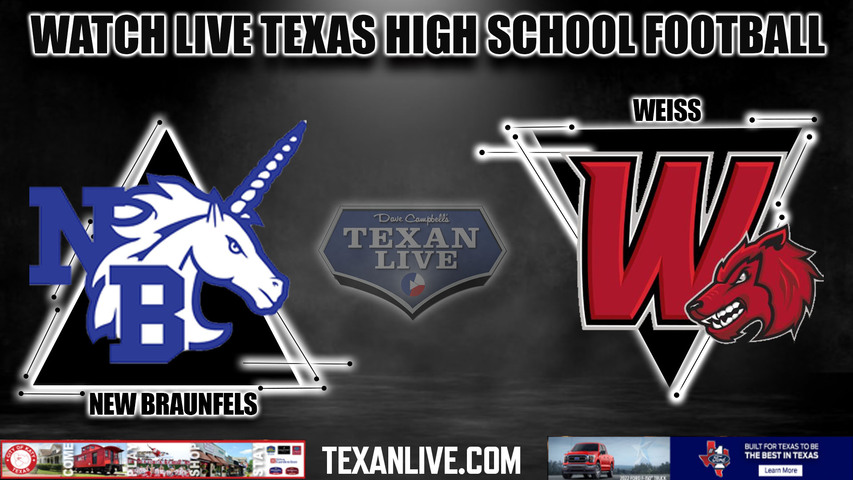 New Braunfels vs Weiss - 7:30pm- 9/15/2023 - Football - Live from The Pfield