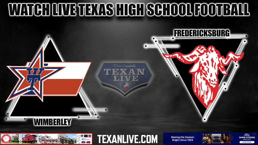 Wimberley vs Fredericksburg - 7:00pm- 9/15/2023 - Football - Live from Fredericksburg Stadium