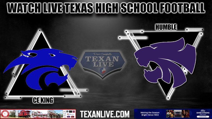 C.E. King vs Humble - 7:00pm- 9/22/2023 - Football - Live from Turner Stadium