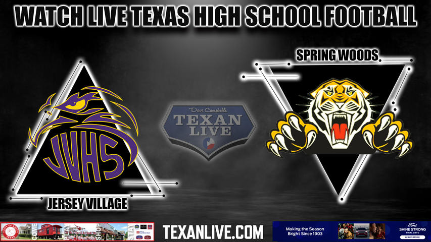 Jersey Village vs Spring Woods - 7:00pm- 9/22/2023 - Football - Live from Tully Stadium