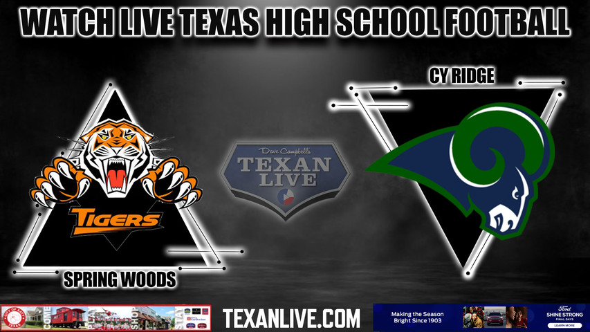 Spring Woods vs Cy Ridge - 7pm- 9/29/2023 - Football - Live from Pridgeon Stadium