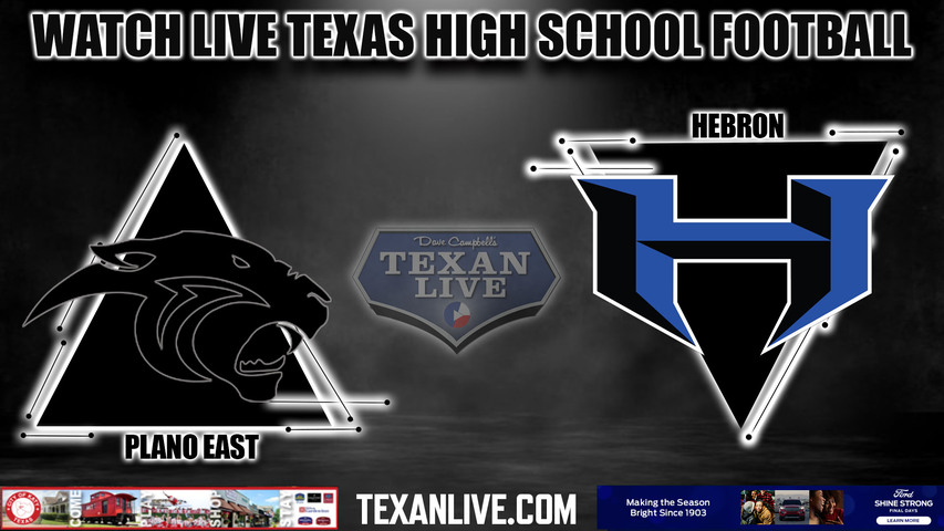 Plano East vs Hebron - 7:00pm- 9/29/2023 - Football - Live from Brazil Stadium