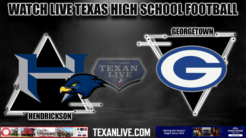 Hendrickson vs Georgetown - 7:00pm- 9/29/2023 - Football - Live from Birkelbach Field