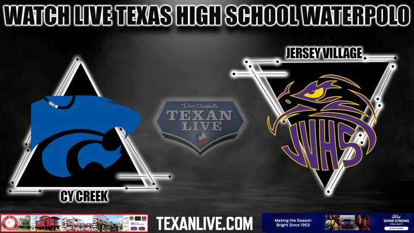 Cy Creek vs. Jersey Village -6pm- 10/4/2023 - Waterpolo - Girls then Boys - Live from CFISD natatorium