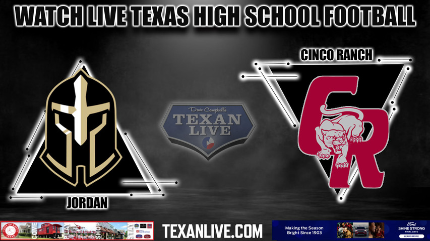 Jordan vs Cinco Ranch - 6:30pm- 10/6/2023 - Football - Live from Rhodes Stadium