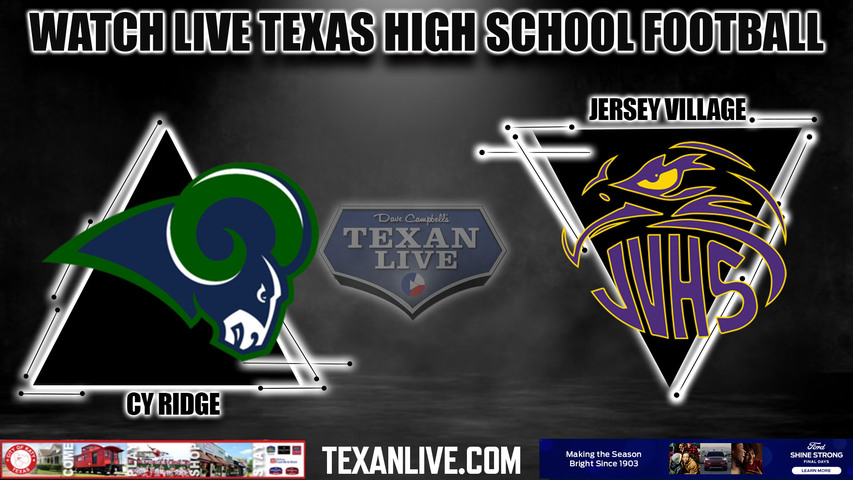 Cy Ridge vs Jersey Village- 6:00pm- 10/7/2023 - Football - Live from Pridgeon Stadium
