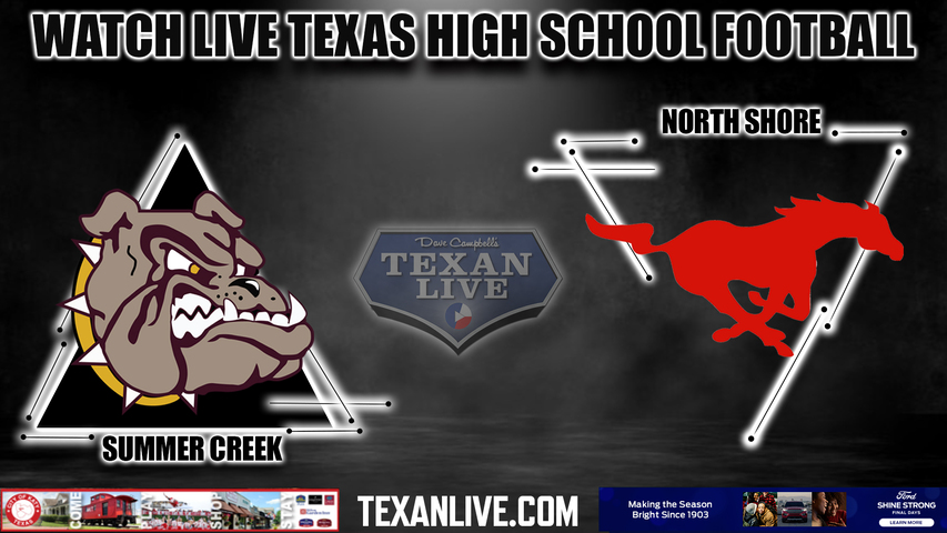 Summer Creek vs North Shore - 7:00pm- 10/5/2023 - Football - Live from GPISD Stadium