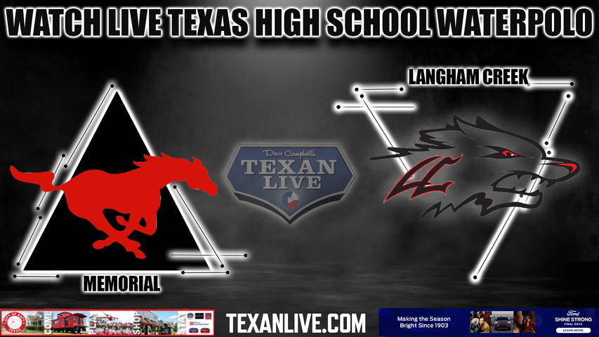 Spring Branch Memorial vs. Langham Creek - 5:30pm -10/9/2023 - Waterpolo - Girls - Live from CFISD natatorium