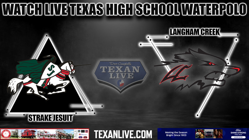 Strake Jesuit vs. Langham Creek - 7pm- 10/9/2023 - Waterpolo - Boys - Live from CFISD natatorium