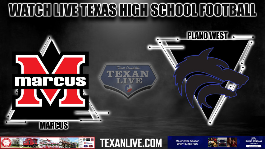 Flower Mound Marcus vs Plano West - 7:00pm- 10/13/2023 - Football - Live from John Clark Stadium