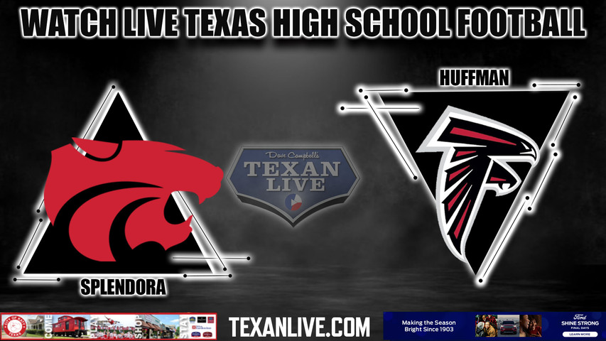 Splendora vs Huffman - 7:30pm- 10/13/2023 - Football - Live from Falcon Stadium