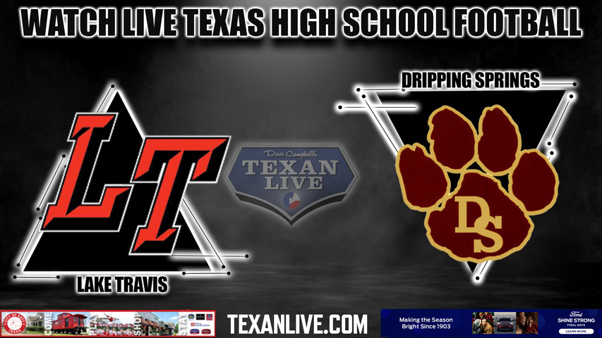 Lake Travis JV White vs Dripping Springs -5:30pm - 10/19/2023 - Football - Live from Cavalier Stadium