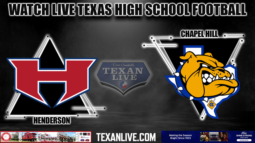 Henderson vs Chapel Hill - 7:30pm- 10/20/2023 - Football - Live from Bulldog Stadium