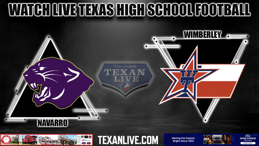 Wimberley vs Navarro - 7:30pm- 10/20/2023 - Football - Live from Panther Stadium