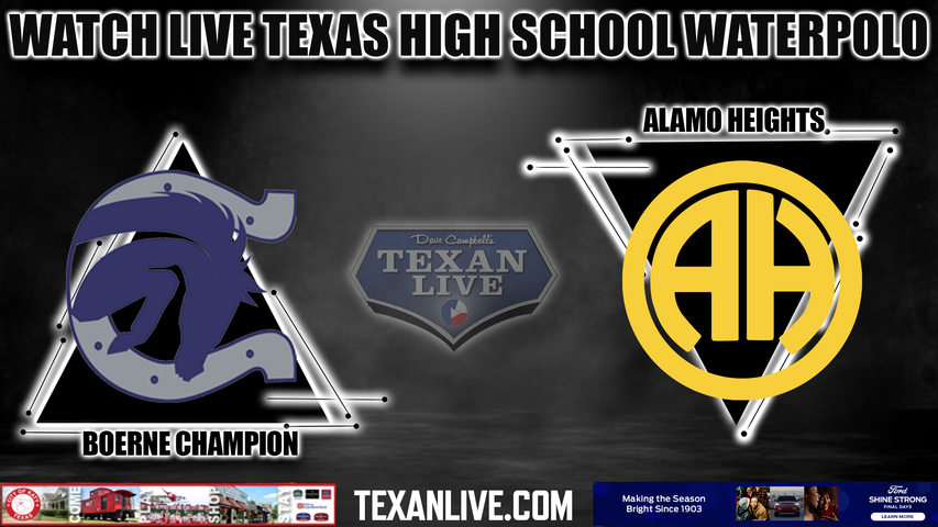 Boerne Champion vs Alamo Heights- Boys - 12:45pm- 10/21/2023 - Waterpolo - Regional Semi-Final - playoffs- Live from Southwest ISD Aquatic Center