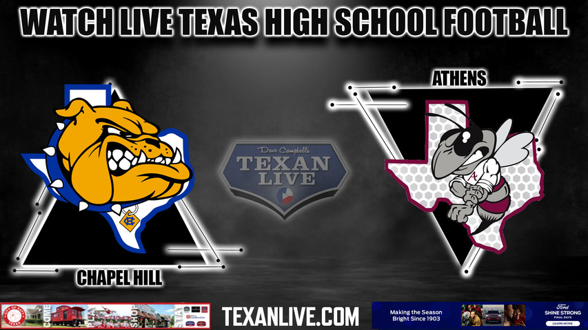 Chapel Hill vs Athens - 7:30pm- 10/27/2023 - Football - Live from Athens