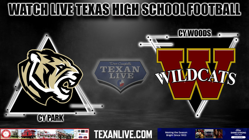 Cy Park vs Cy Woods - 6:30pm- 11/2/2023 - Football - Live from Pridgeon Stadium
