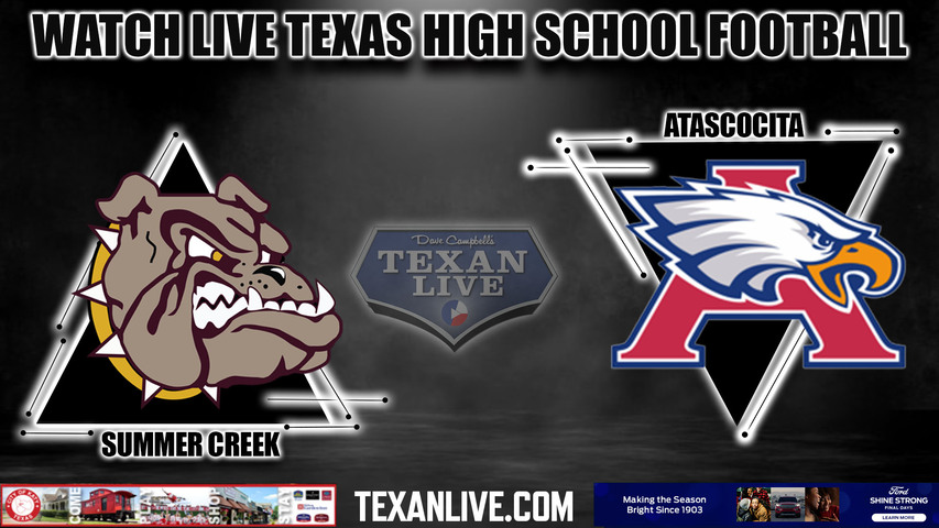 Summer Creek vs Atascocita - 7:00pm- 11/3/2023 - Football - Live from Turner Stadium