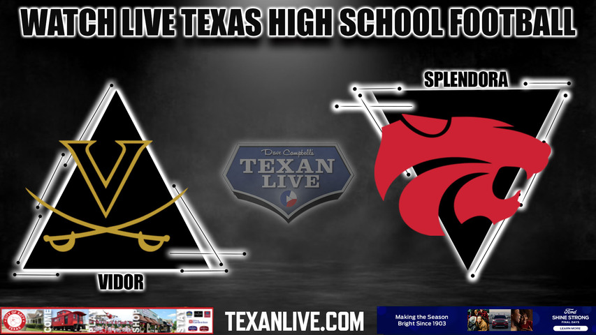 Vidor vs Splendora - 7:30pm 11/3/2023 - Football - Live from Wildcat Stadium
