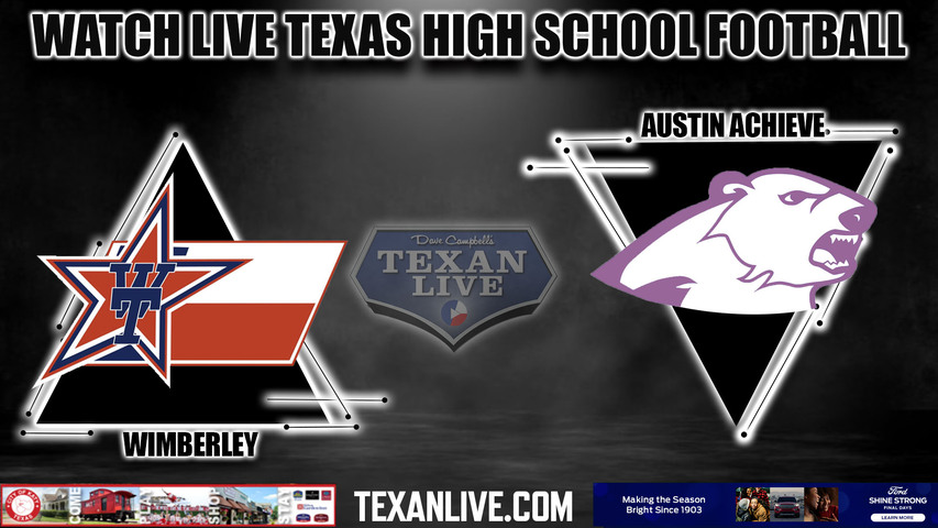 Wimberley vs Austin Achieve- 7:30pm- 11/3/2023 - Football - Live from Achieve Stadium