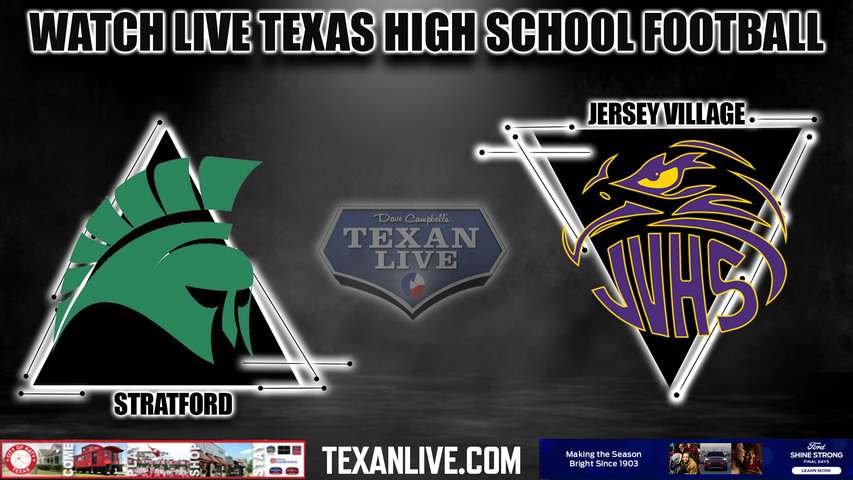 Stratford vs Jersey Village- 1:00pm- 11/4/2023 - Football - Live from Pridgeon Stadium