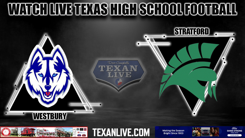 Westbury vs Stratford - 11:00AM - 11/11/2023 - Football - Live from Tully Stadium - Bi District Playoffs