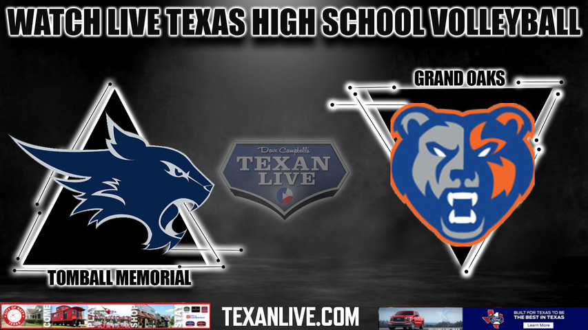 Tomball Memorial vs Grand oaks - 6A Region 2 - Regional Finals - 12:00PM - 11/11/2023 - Volleyball - Live from Lufkin Panther Center - Playoffs