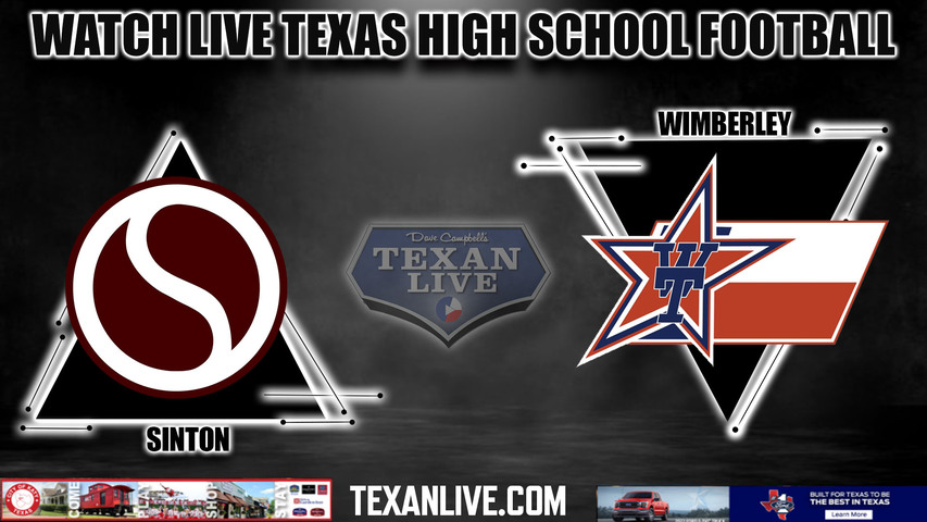 Wimberley vs Sinton- 7:30PM - 12/1/2023 - Football - Live from SA Southwest Legacy Stadium - Regional Finals Playoffs