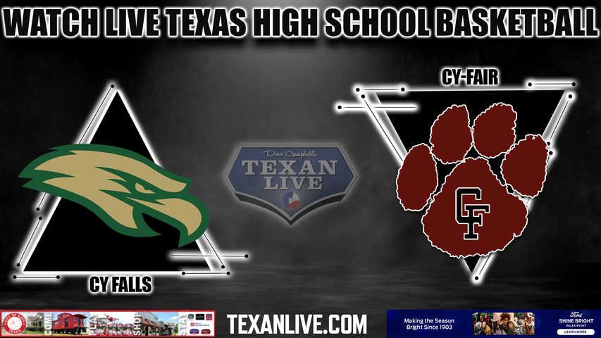 Cy Falls vs Cy Fair - 1:00pm- 1/2/2024 - Boys Basketball - Live from Cy-Fair High School