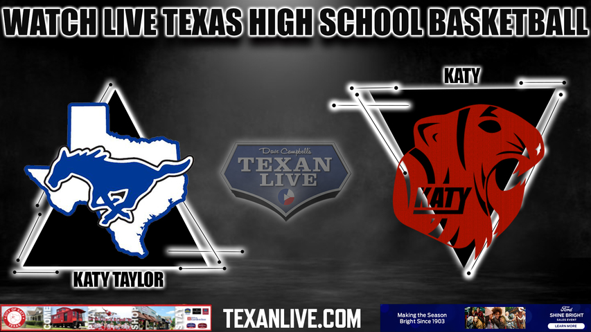 Katy Taylor vs Katy - 7:00pm- 1/5/2024 - Boys Basketball - Live from Katy High School