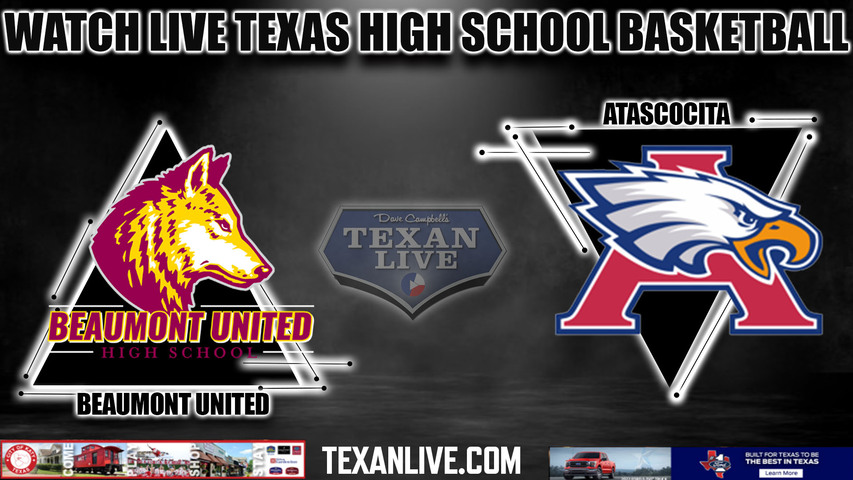 Beaumont United vs Atascocita - 7pm- 1/24/2024 - Boys Basketball - Live from Atascocita High School