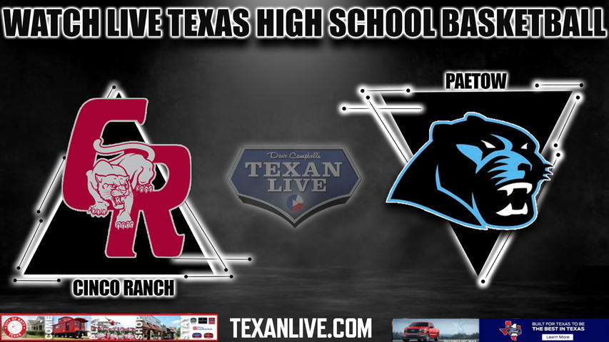 Cinco Ranch vs Paetow - 1pm- 1/27/2024 - Boys Basketball - Live from Paetow High School